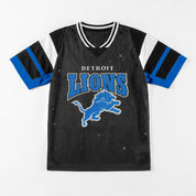 DETROIT LIONS AMPED UP RHINESTONE FASHION TOP