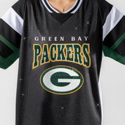 GREEN BAY PACKERS AMPED UP RHINESTONE FASHION TOP