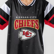 KANSAS CITY CHIEFS AMPED UP RHINESTONE FASHION TOP