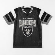 LAS VEGAS RAIDERS AMPED UP RHINESTONE FASHION TOP