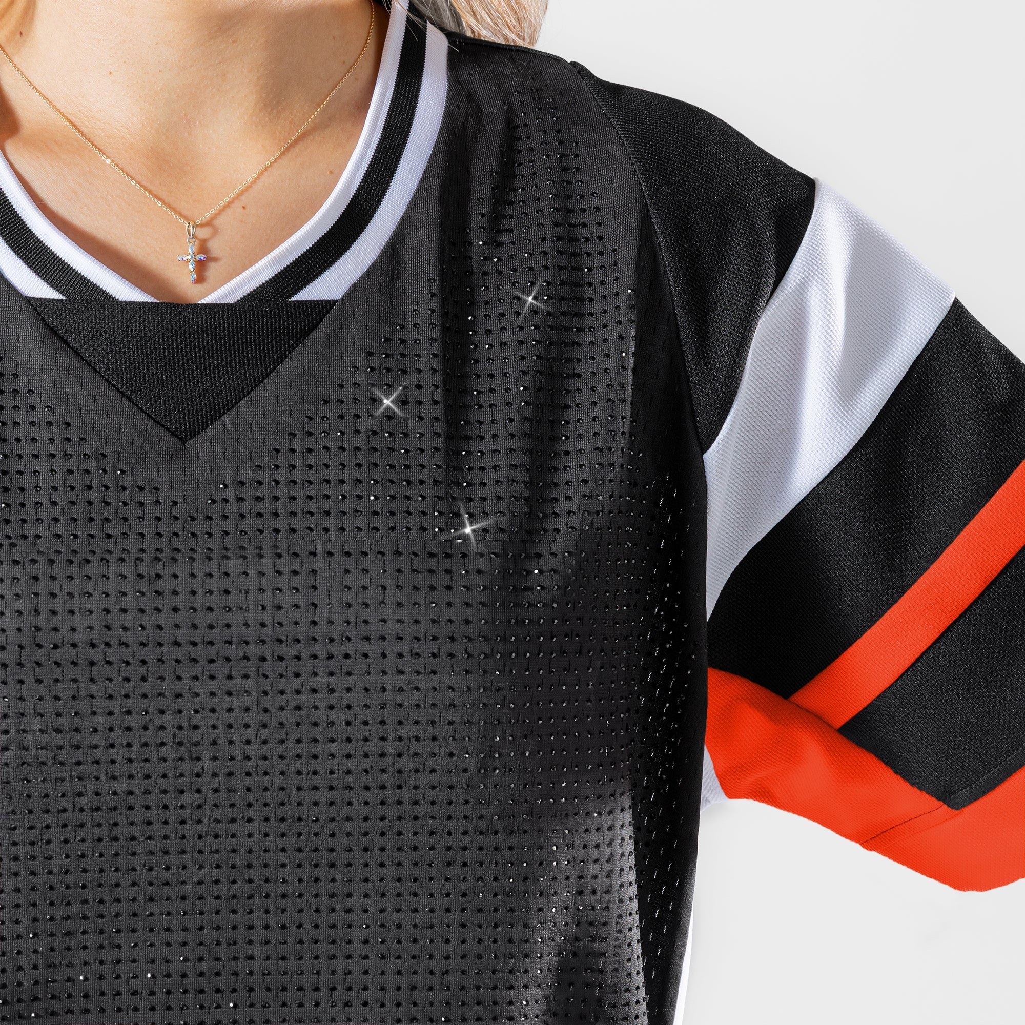 MIAMI DOLPHINS AMPED UP RHINESTONE FASHION TOP