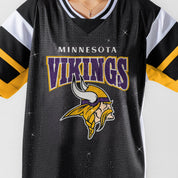 MINNESOTA VIKINGS AMPED UP RHINESTONE FASHION TOP