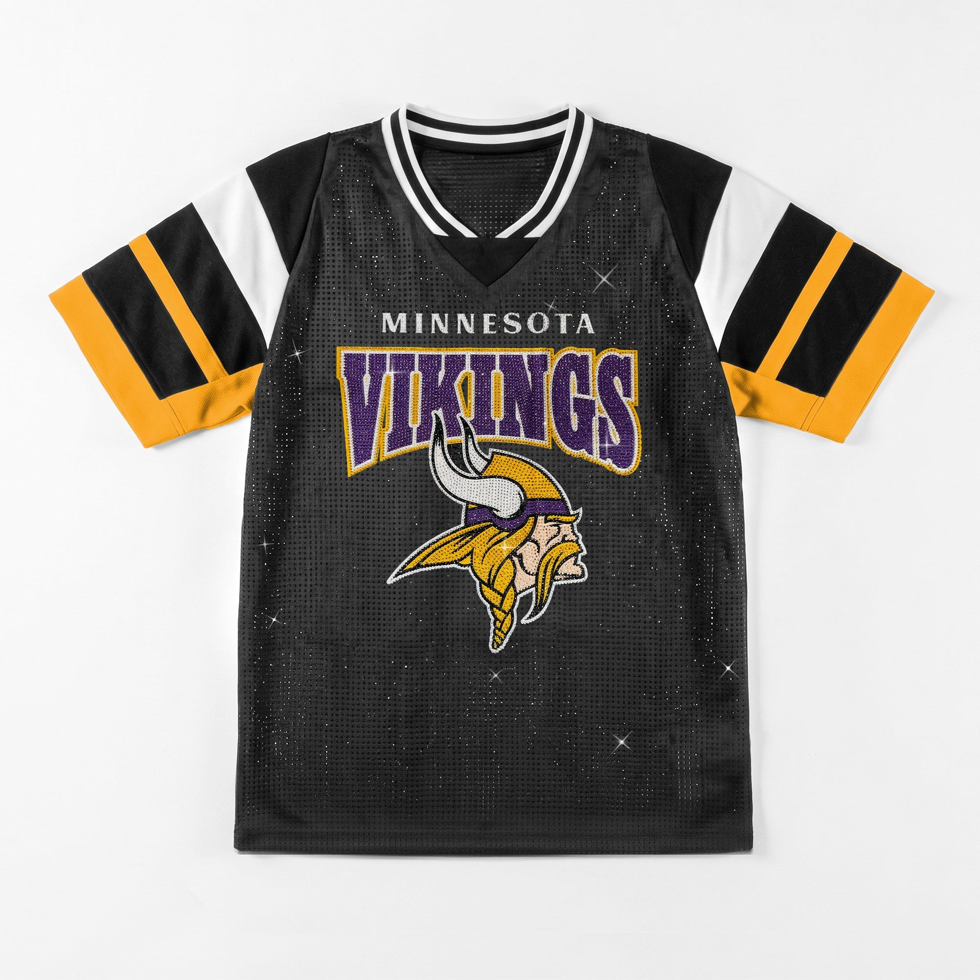 MINNESOTA VIKINGS AMPED UP RHINESTONE FASHION TOP
