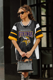 MINNESOTA VIKINGS AMPED UP RHINESTONE FASHION TOP