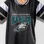 PHILADELPHIA EAGLES AMPED UP RHINESTONE FASHION TOP
