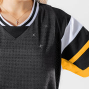 PITTSBURGH STEELERS AMPED UP RHINESTONE FASHION TOP