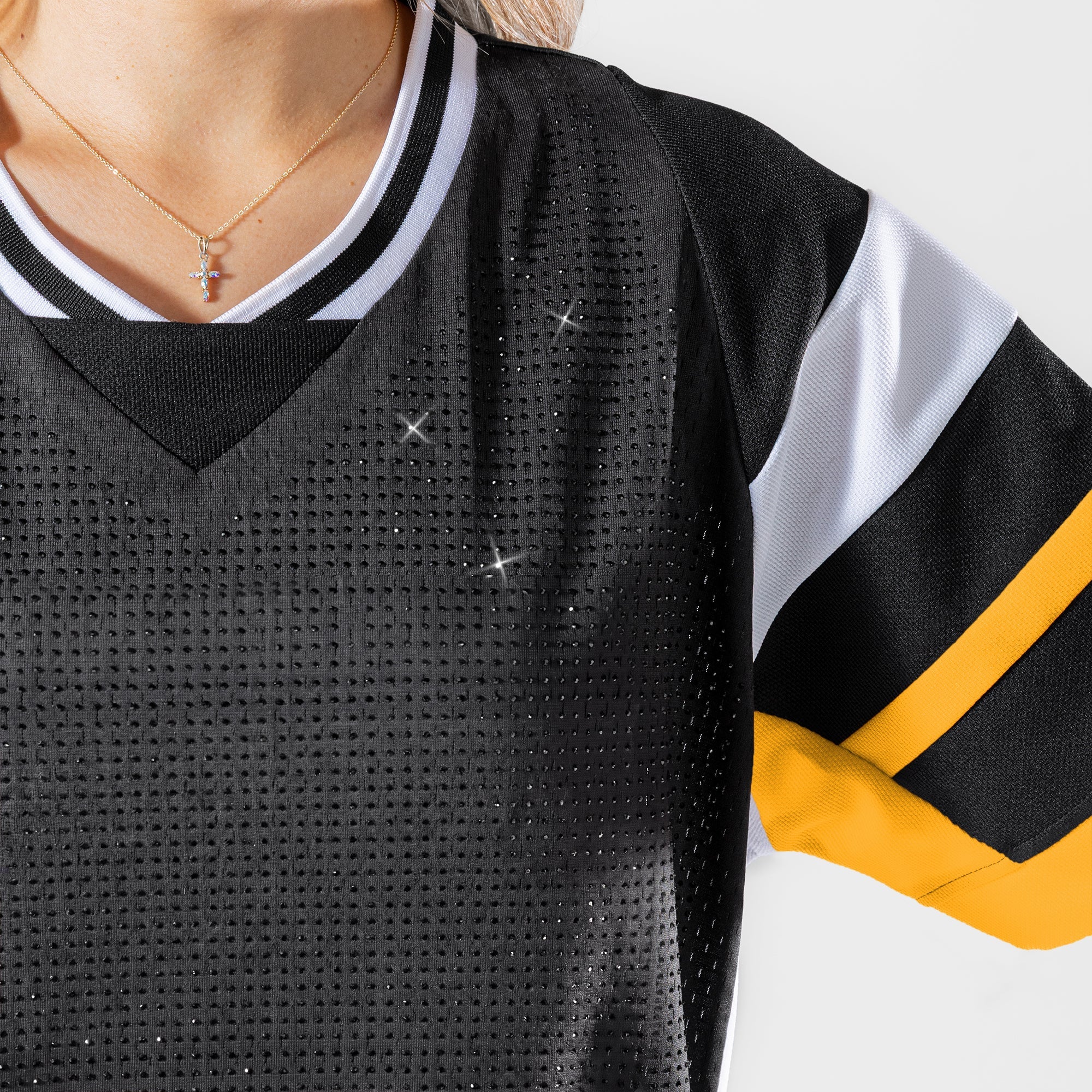 PITTSBURGH STEELERS AMPED UP RHINESTONE FASHION TOP