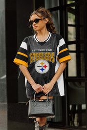 PITTSBURGH STEELERS AMPED UP RHINESTONE FASHION TOP
