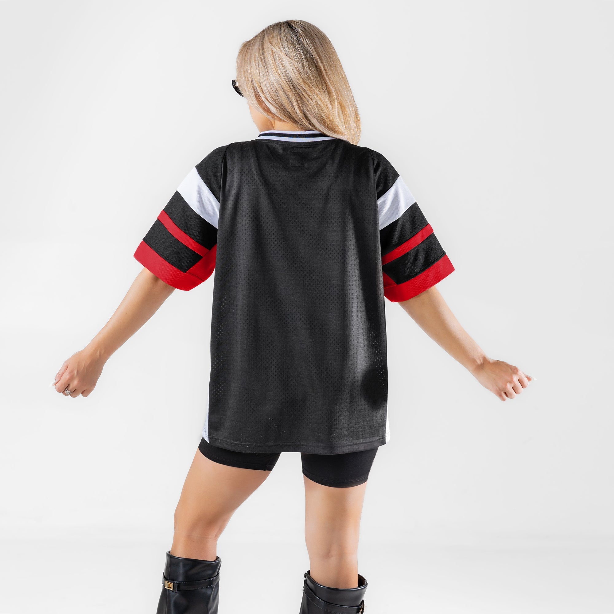 SAN FRANCISCO 49ERS AMPED UP RHINESTONE FASHION TOP