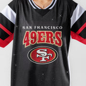 SAN FRANCISCO 49ERS AMPED UP RHINESTONE FASHION TOP