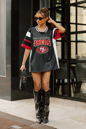 SAN FRANCISCO 49ERS AMPED UP RHINESTONE FASHION TOP