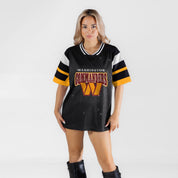 WASHINGTON COMMANDERS AMPED UP RHINESTONE FASHION TOP