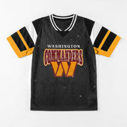 WASHINGTON COMMANDERS AMPED UP RHINESTONE FASHION TOP