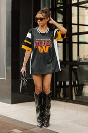 WASHINGTON COMMANDERS AMPED UP RHINESTONE FASHION TOP