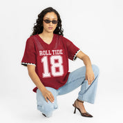 ALABAMA CRIMSON TIDE CATCH YOU LATER OPEN KNIT SWEATER