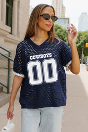 DALLAS COWBOYS CATCH YOU LATER OPEN KNIT SWEATER