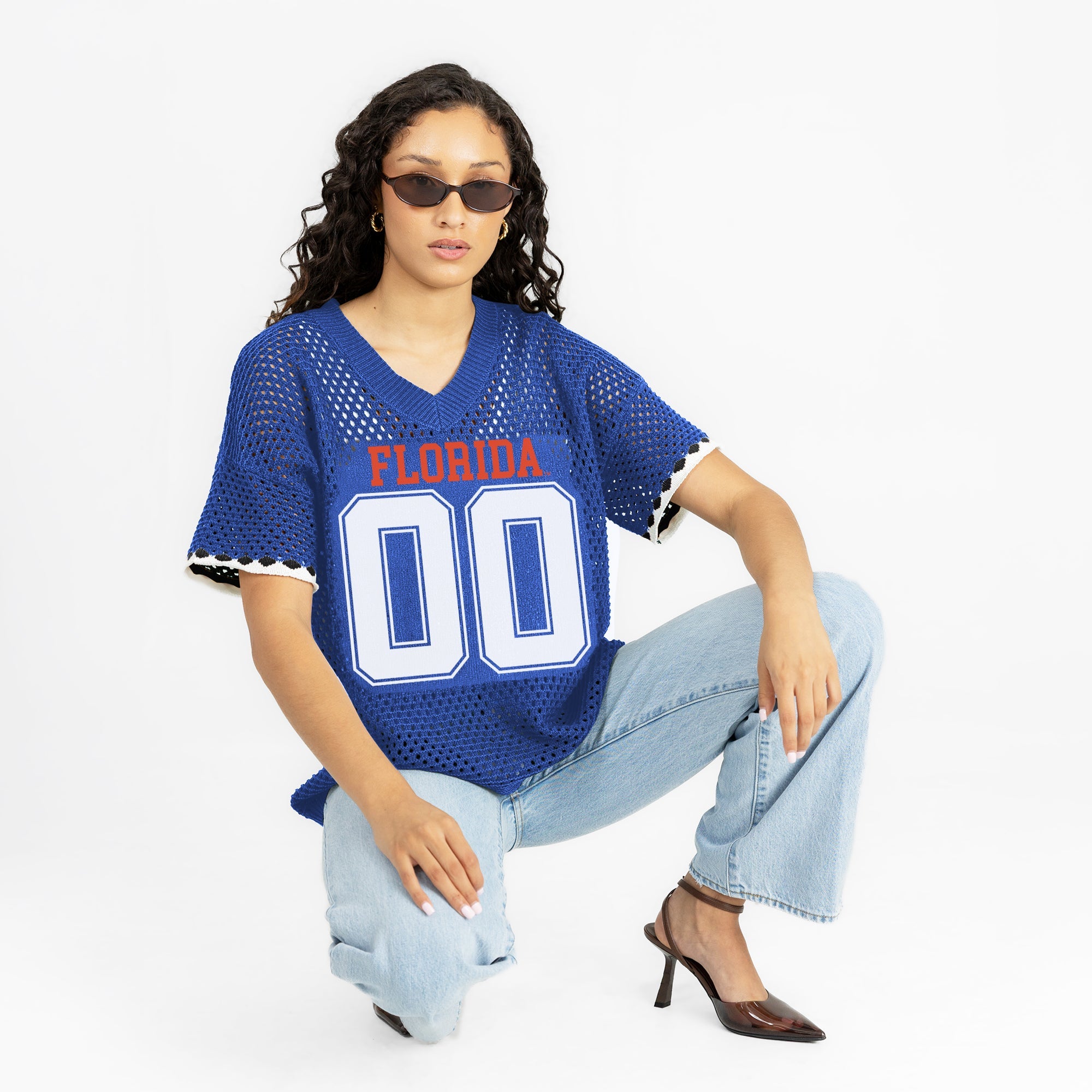 FLORIDA GATORS CATCH YOU LATER OPEN KNIT SWEATER
