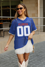 FLORIDA GATORS CATCH YOU LATER OPEN KNIT SWEATER
