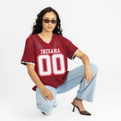 INDIANA HOOSIERS CATCH YOU LATER OPEN KNIT SWEATER