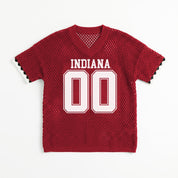 INDIANA HOOSIERS CATCH YOU LATER OPEN KNIT SWEATER