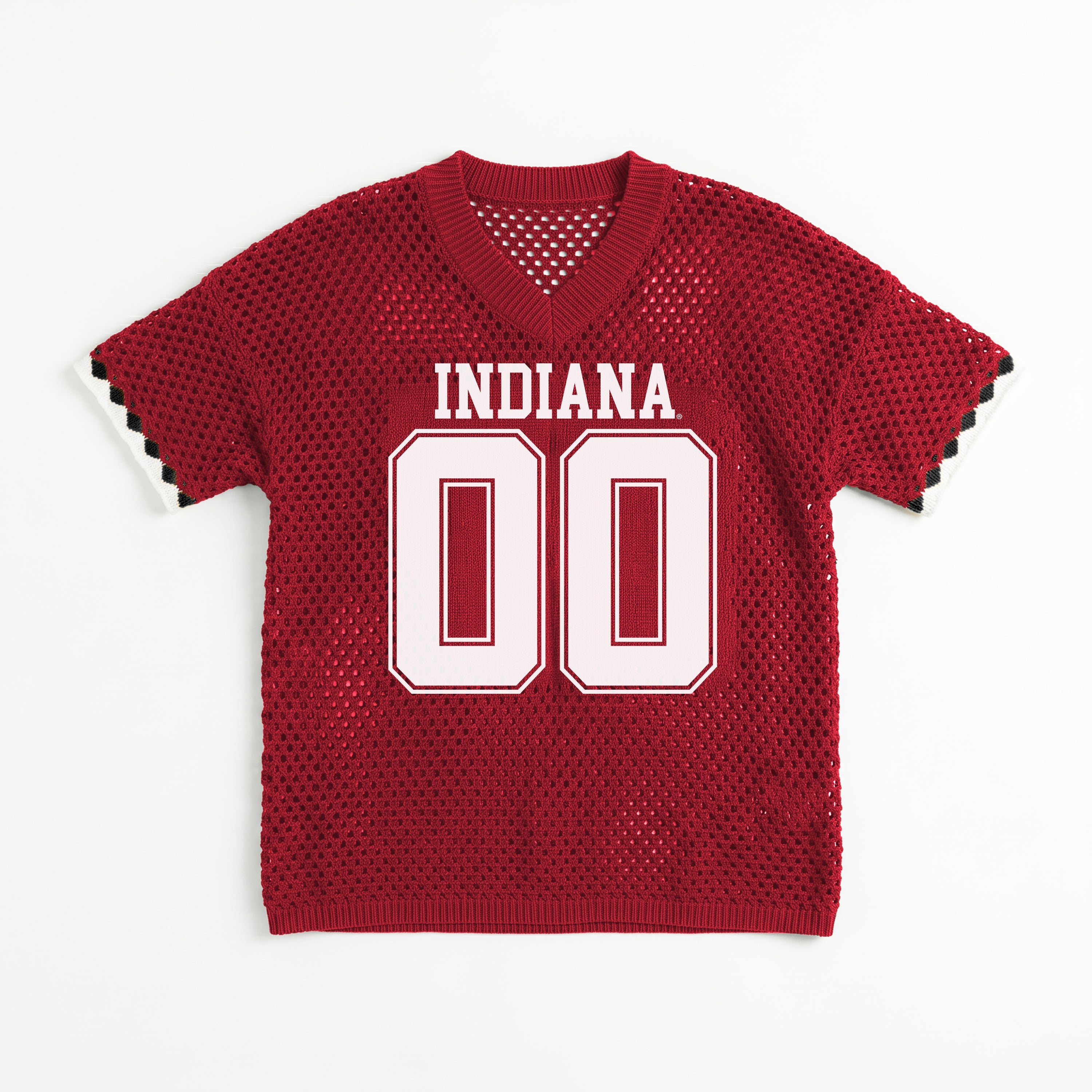 INDIANA HOOSIERS CATCH YOU LATER OPEN KNIT SWEATER