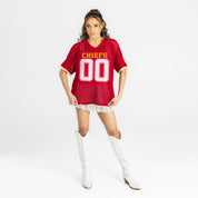 KANSAS CITY CHIEFS CATCH YOU LATER OPEN KNIT SWEATER