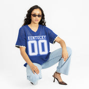 KENTUCKY WILDCATS CATCH YOU LATER OPEN KNIT SWEATER