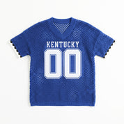 KENTUCKY WILDCATS CATCH YOU LATER OPEN KNIT SWEATER