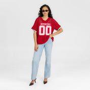 NEBRASKA CORNHUSKERS CATCH YOU LATER OPEN KNIT SWEATER