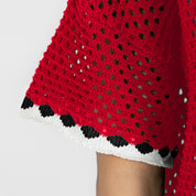 NEBRASKA CORNHUSKERS CATCH YOU LATER OPEN KNIT SWEATER
