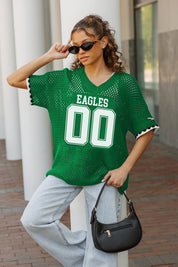 PHILADELPHIA EAGLES CATCH YOU LATER OPEN KNIT SWEATER