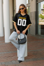 PITTSBURGH STEELERS CATCH YOU LATER OPEN KNIT SWEATER