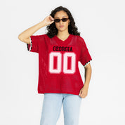 GEORGIA BULLDOGS CATCH YOU LATER OPEN KNIT SWEATER