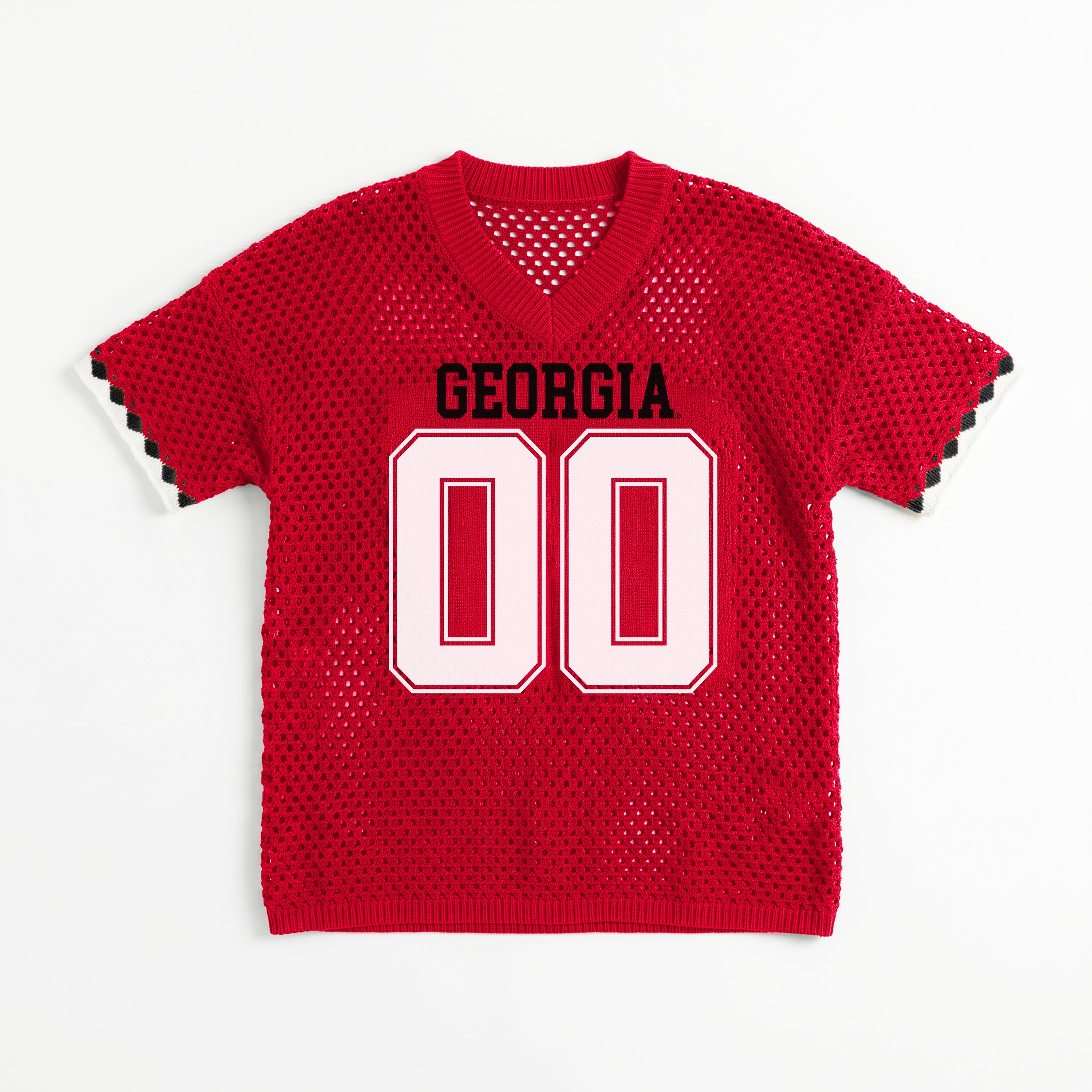 GEORGIA BULLDOGS CATCH YOU LATER OPEN KNIT SWEATER