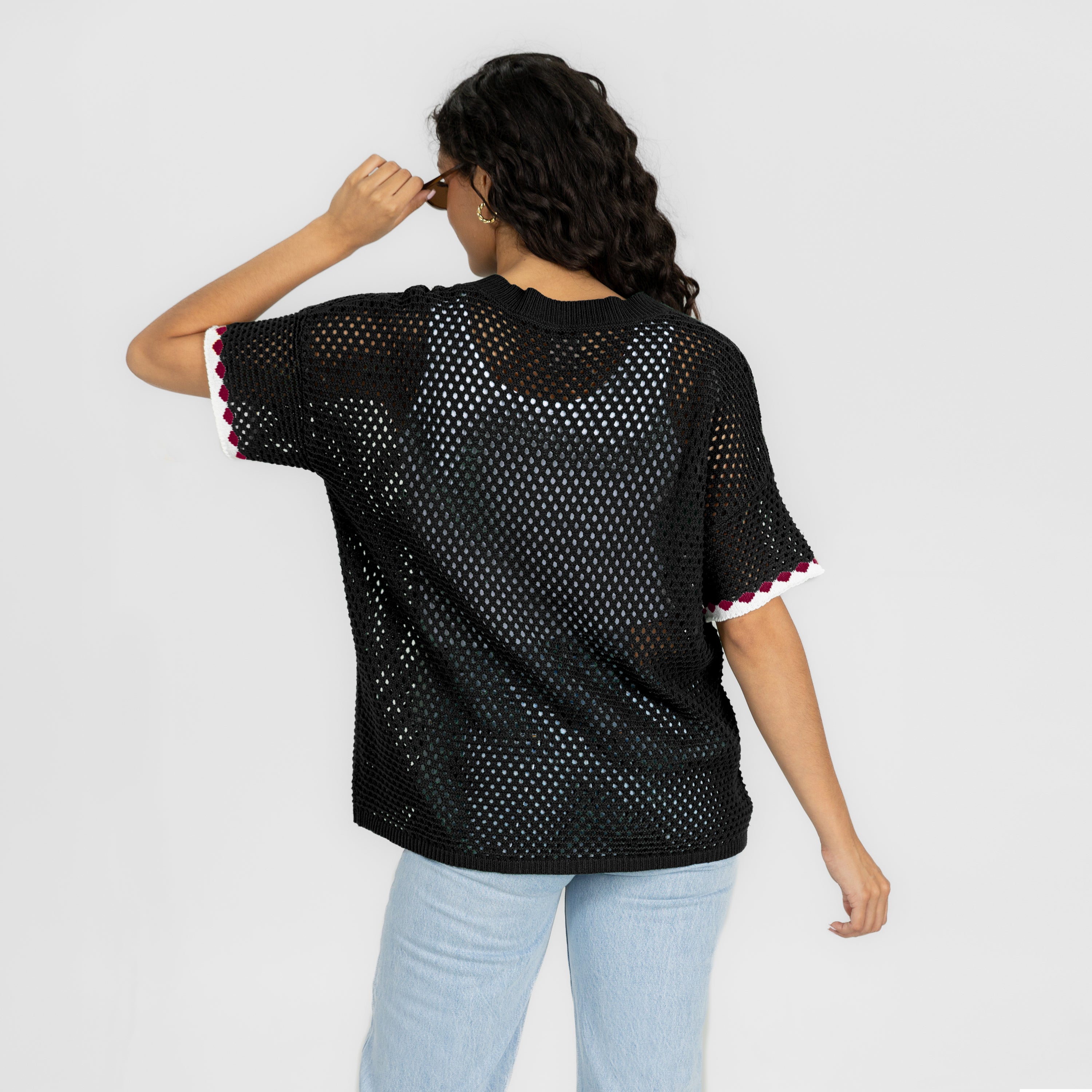 SOUTH CAROLINA GAMECOCKS CATCH YOU LATER OPEN KNIT SWEATER