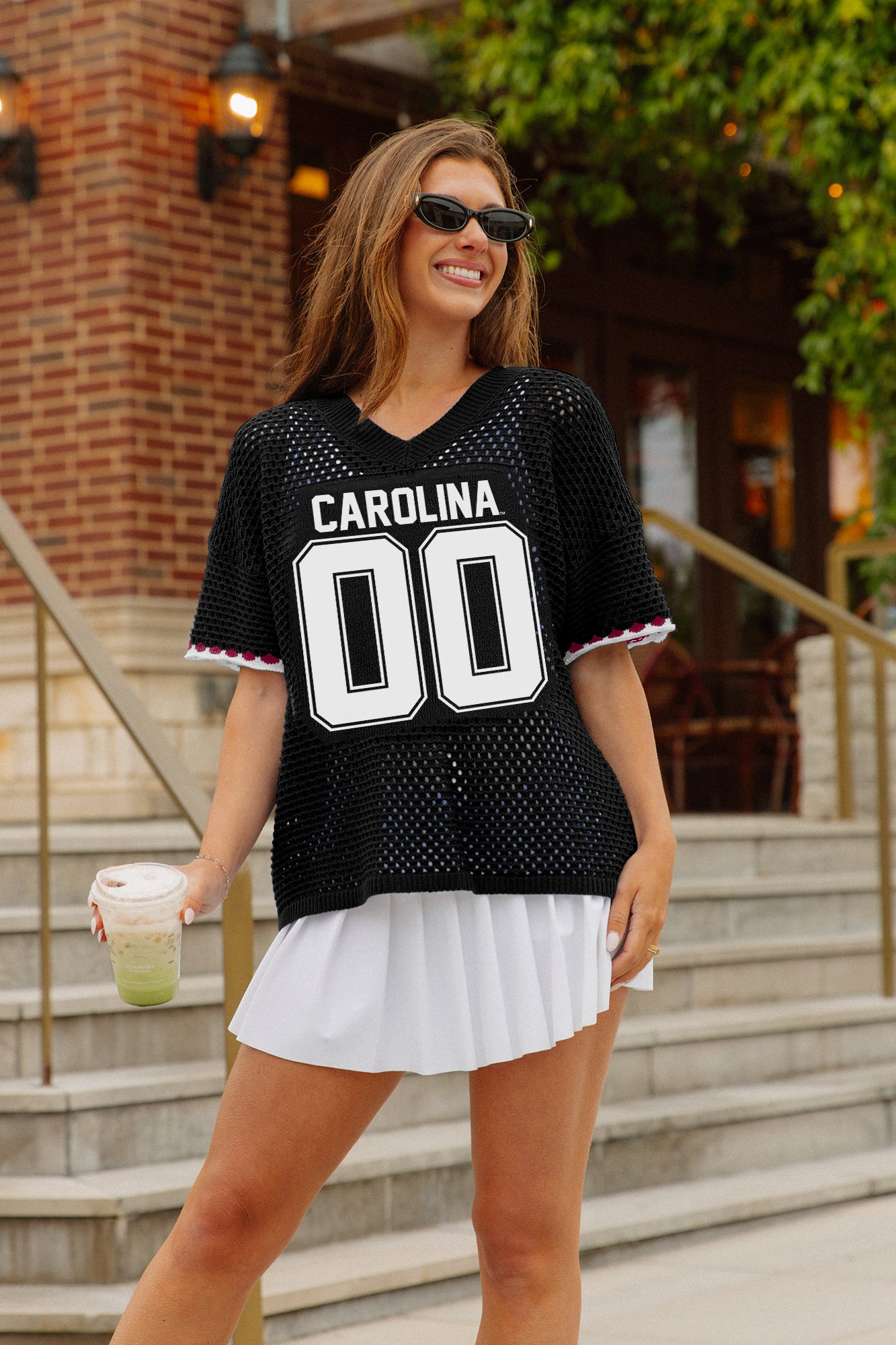 SOUTH CAROLINA GAMECOCKS CATCH YOU LATER OPEN KNIT SWEATER