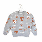 TEXAS LONGHORNS ALWAYS ON REPEAT KIDS PREMIUM CREWNECK SWEATSHIRT