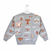 TEXAS LONGHORNS ALWAYS ON REPEAT KIDS PREMIUM CREWNECK SWEATSHIRT