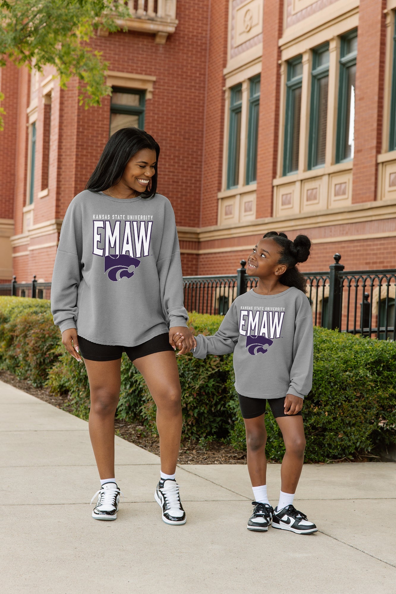 KANSAS STATE WILDCATS PURE MOTION KIDS VINTAGE WASH CORDED PULLOVER
