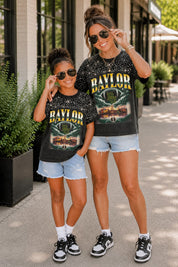 BAYLOR BEARS SKY'S THE LIMIT KIDS VINTAGE WASH RHINESTONE TEE