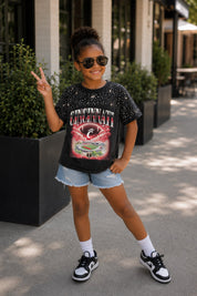 CINCINNATI BEARCATS SKY'S THE LIMIT KIDS VINTAGE WASH RHINESTONE TEE