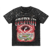 CINCINNATI BEARCATS SKY'S THE LIMIT KIDS VINTAGE WASH RHINESTONE TEE