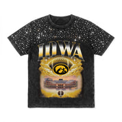 IOWA HAWKEYES SKY'S THE LIMIT KIDS VINTAGE WASH RHINESTONE TEE