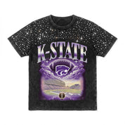 KANSAS STATE WILDCATS SKY'S THE LIMIT KIDS VINTAGE WASH RHINESTONE TEE