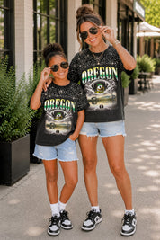OREGON DUCKS SKY'S THE LIMIT KIDS VINTAGE WASH RHINESTONE TEE