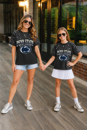 PENN STATE NITTANY LIONS SKY'S THE LIMIT KIDS VINTAGE WASH RHINESTONE TEE