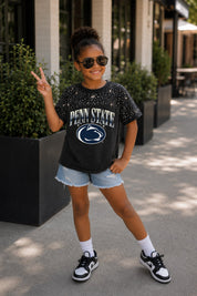 PENN STATE NITTANY LIONS SKY'S THE LIMIT KIDS VINTAGE WASH RHINESTONE TEE