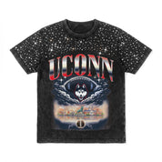 UCONN HUSKIES SKY'S THE LIMIT KIDS VINTAGE WASH RHINESTONE TEE