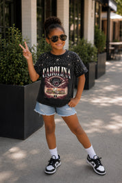 SOUTH CAROLINA GAMECOCKS SKY'S THE LIMIT KIDS VINTAGE WASH RHINESTONE TEE