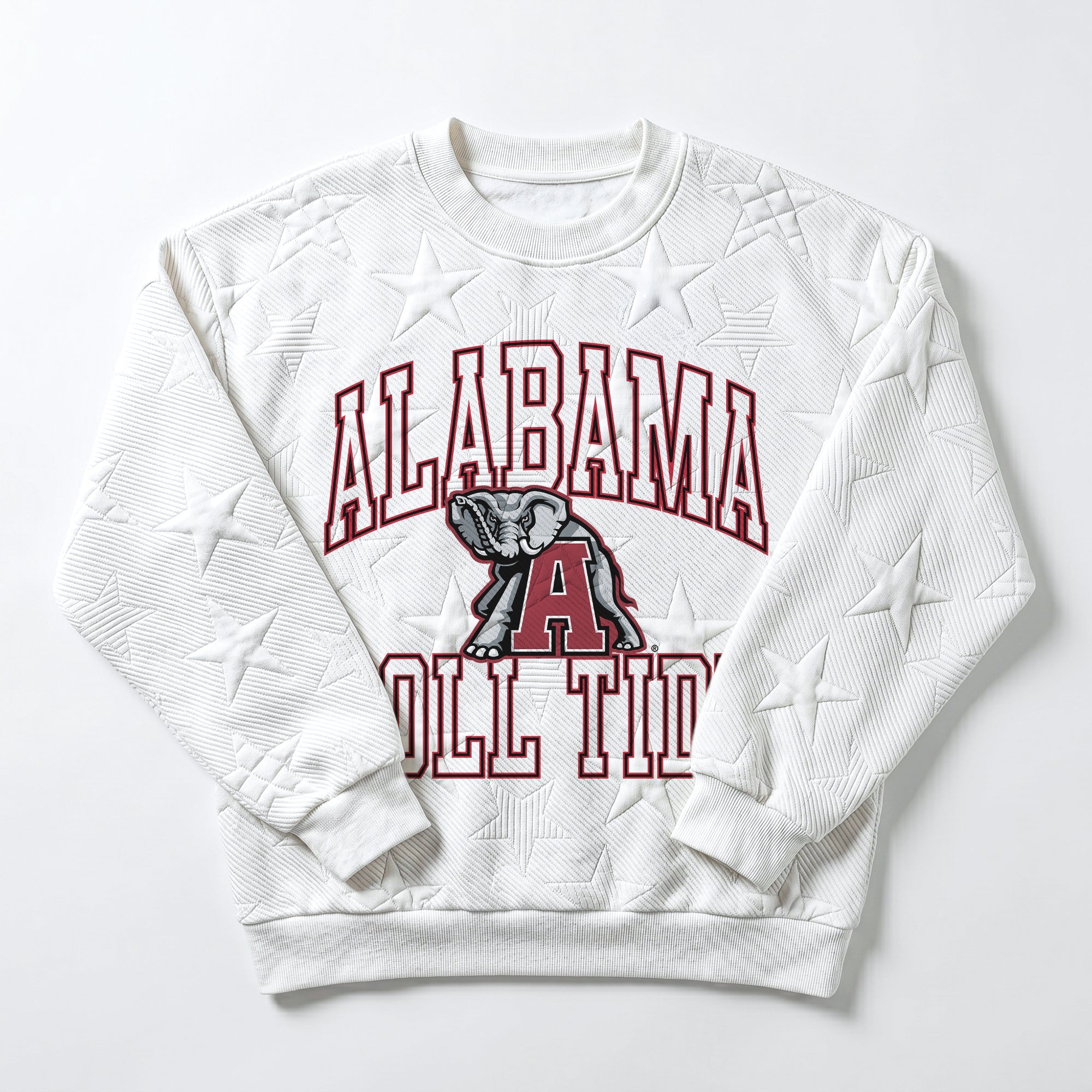 ALABAMA CRIMSON TIDE BIG PLAY ENERGY KIDS EMBOSSED STAR CREWNECK
